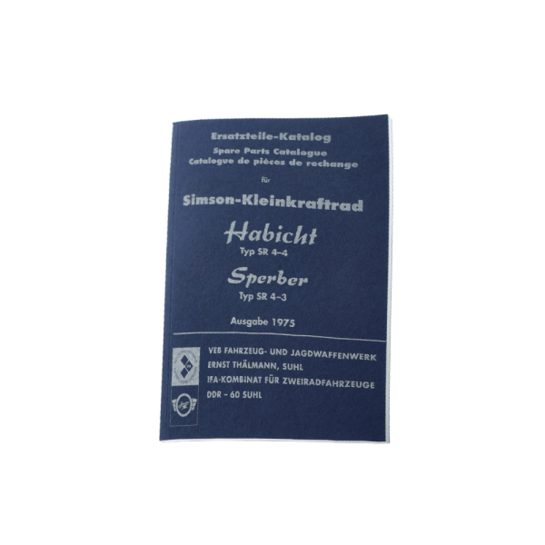 Ersatzteilkatalog, Ersatzteilliste, Simson SR4-4, SR4-3